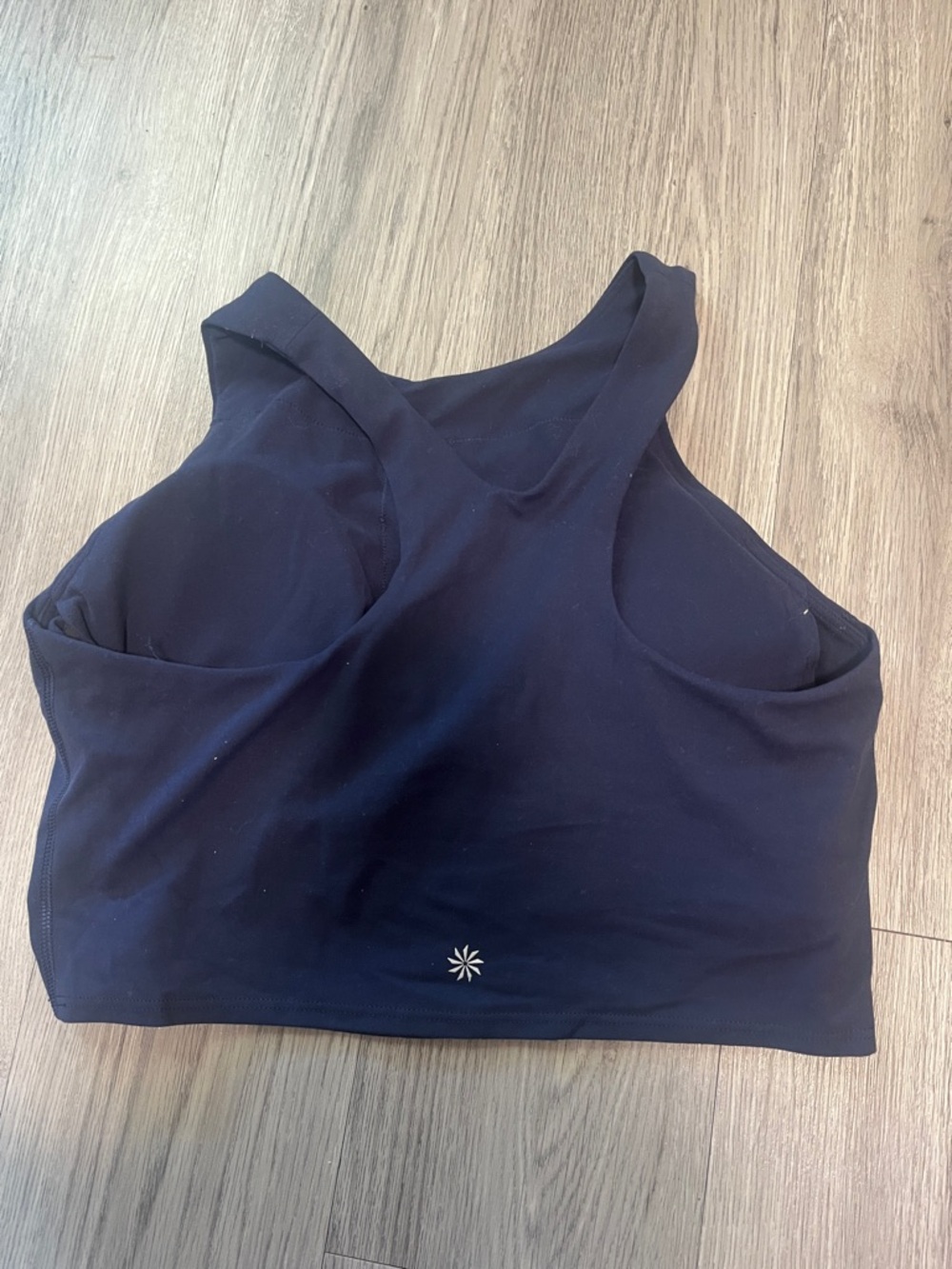 Women’s Athleta Conscious Crop High-Neck Crop Tank Top - Navy, Red, Mint - Picture 3 of 10